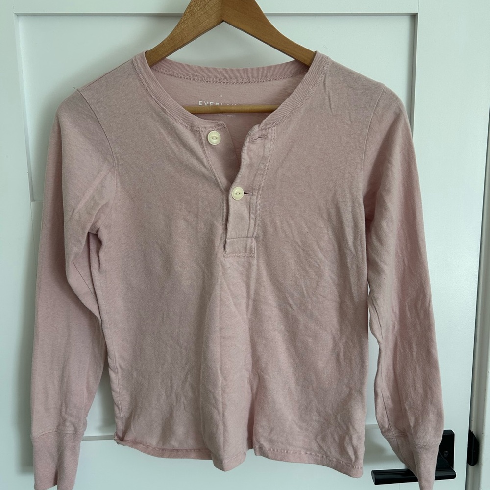 Everlane Long Sleeve ReCotton Henley Tee